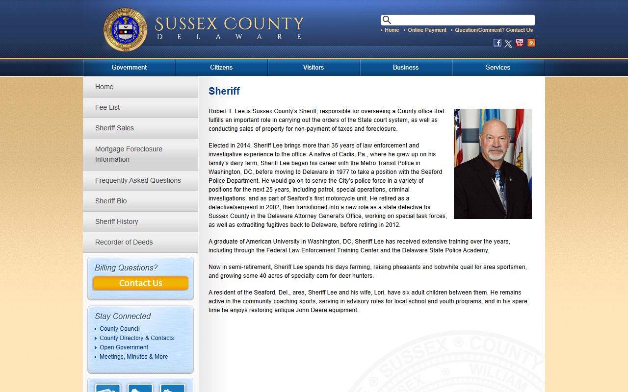 Sussex County Sheriff Office arrest records